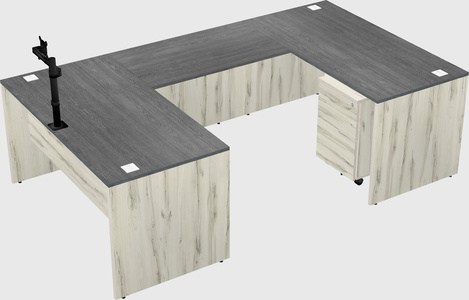 U-shaped desk