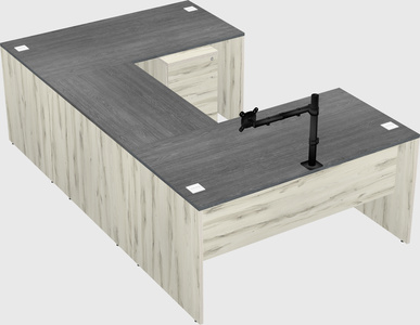 U-shaped desk