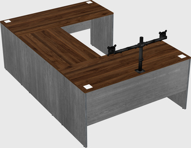 U-shaped desk