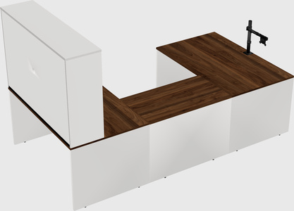 U-shaped desk