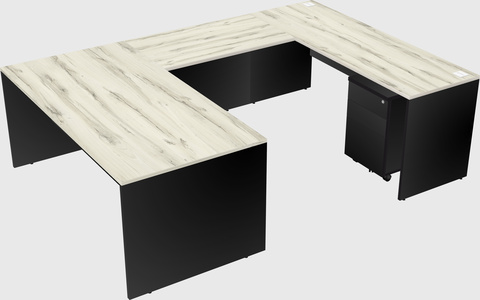 U-shaped desk