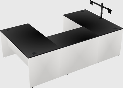 U-shaped desk