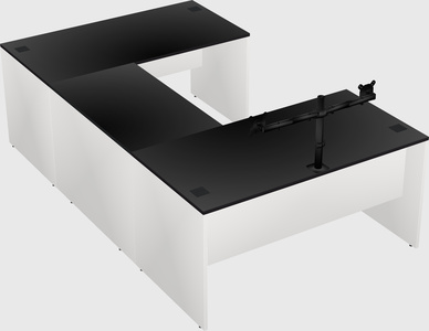 U-shaped desk