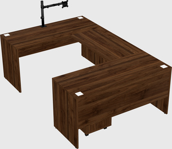 U-shaped desk