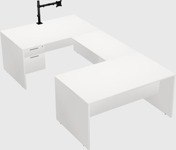 U-shaped desk