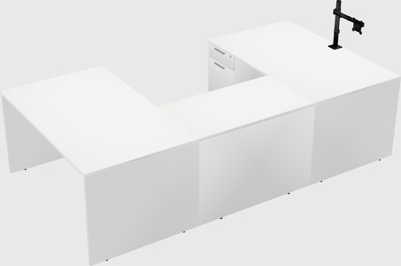 U-shaped desk