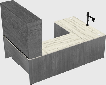 U-shaped desk