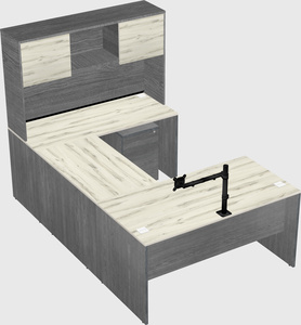U-shaped desk
