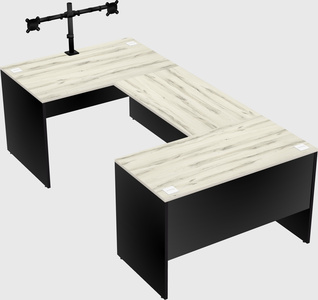 U-shaped desk
