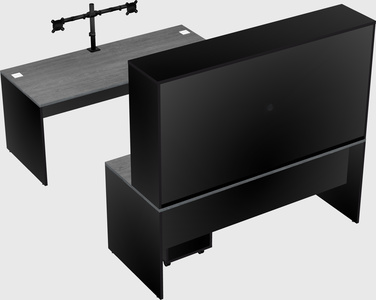 U-shaped desk