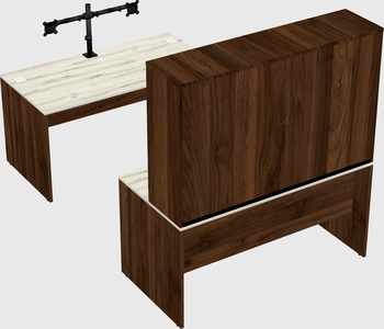 U-shaped desk