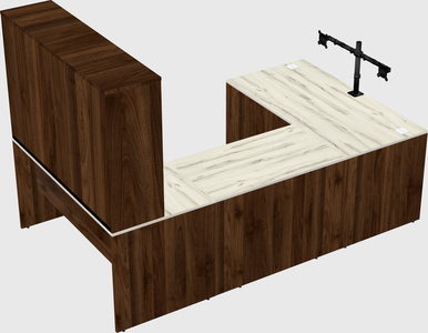 U-shaped desk