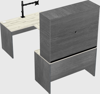 U-shaped desk