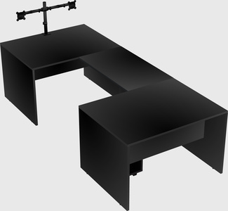 U-shaped desk