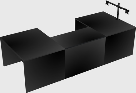 U-shaped desk