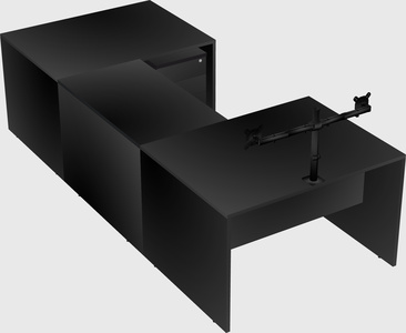 U-shaped desk