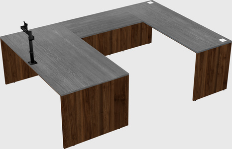 U-shaped desk