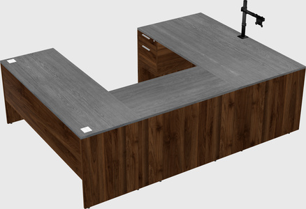 U-shaped desk