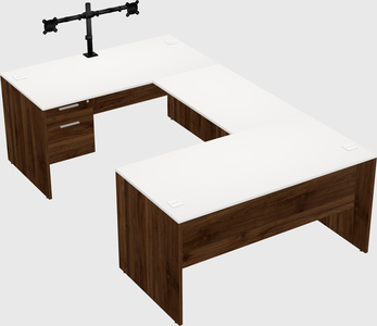 U-shaped desk