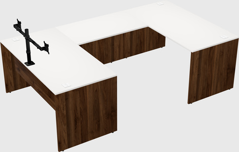 U-shaped desk