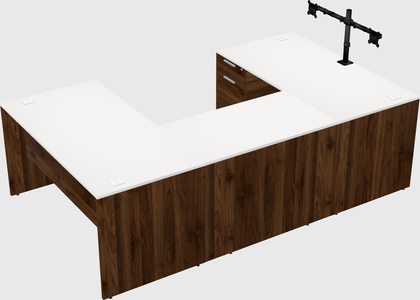 U-shaped desk