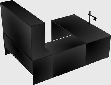 U-shaped desk