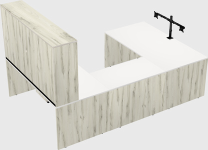 U-shaped desk