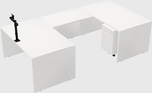 U-shaped desk