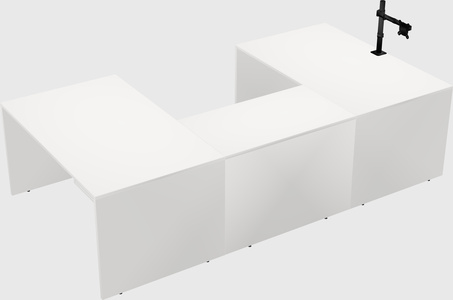 U-shaped desk