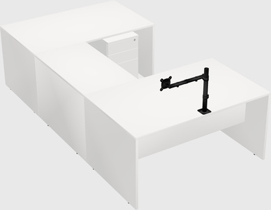 U-shaped desk