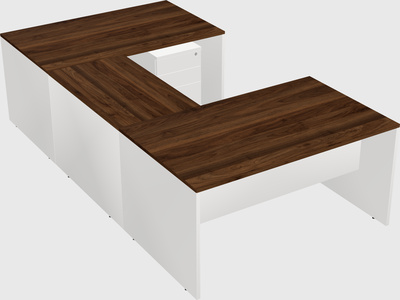 U-shaped desk