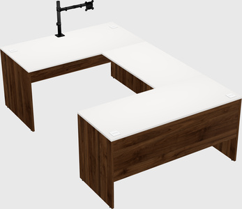 U-shaped desk