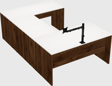 U-shaped desk