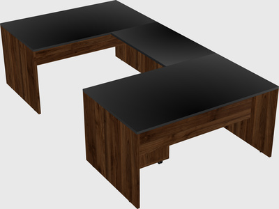 U-shaped desk