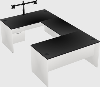 U-shaped desk