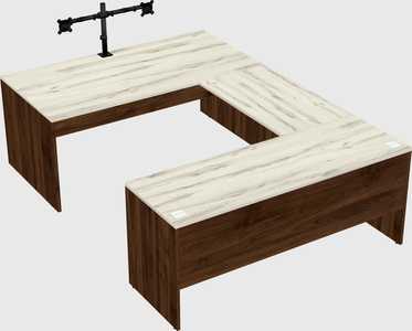 U-shaped desk