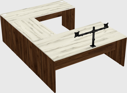 U-shaped desk