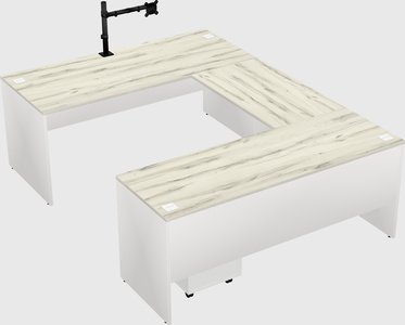 U-shaped desk
