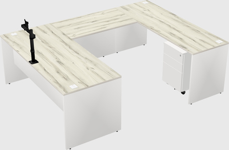 U-shaped desk
