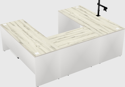 U-shaped desk