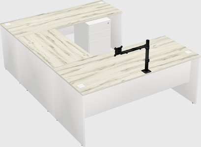 U-shaped desk