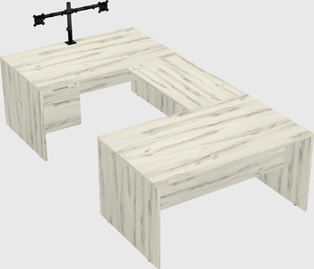 U-shaped desk