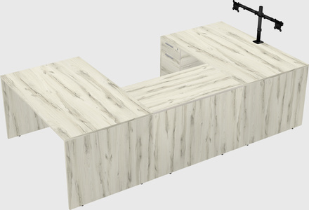 U-shaped desk