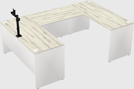 U-shaped desk