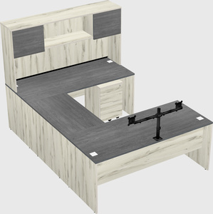 U-shaped desk