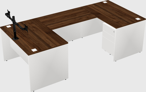 U-shaped desk