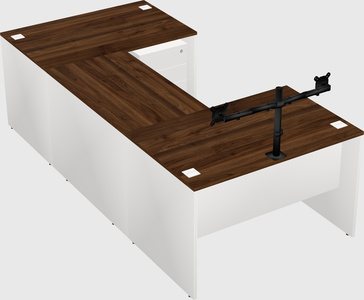 U-shaped desk