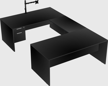 U-shaped desk