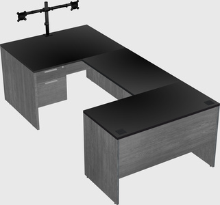 U-shaped desk