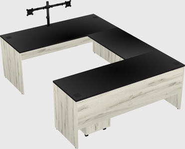 U-shaped desk